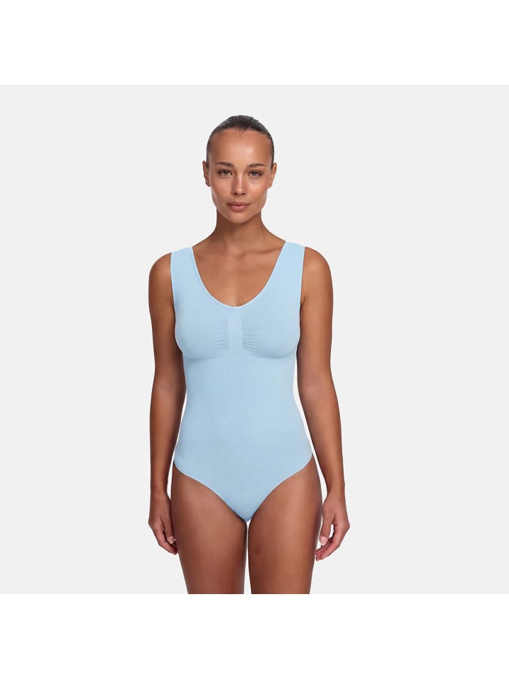 Figurformender Body mit String in Babyblau