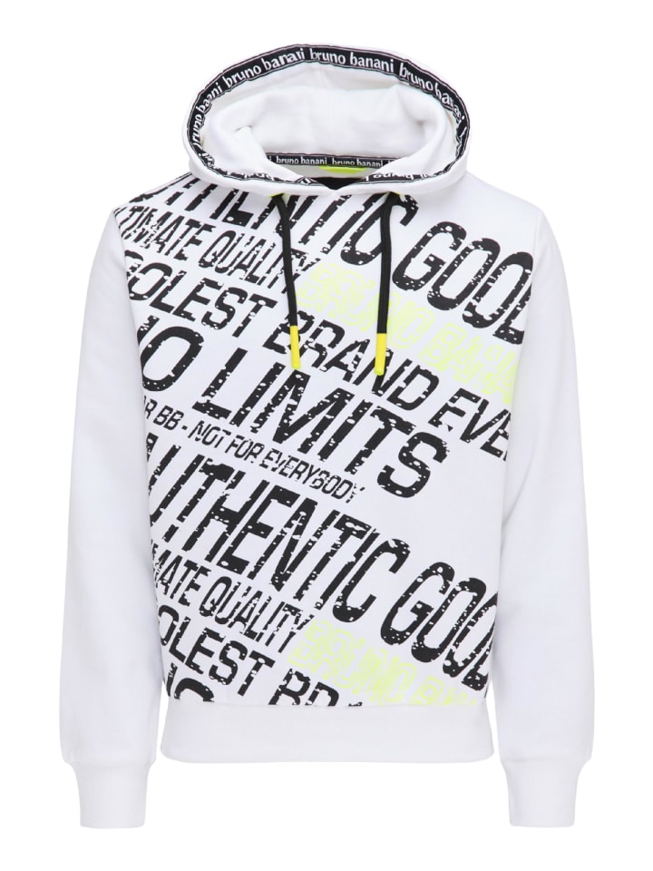 Hoodie mit Reißverschluss FISHER in Weiß