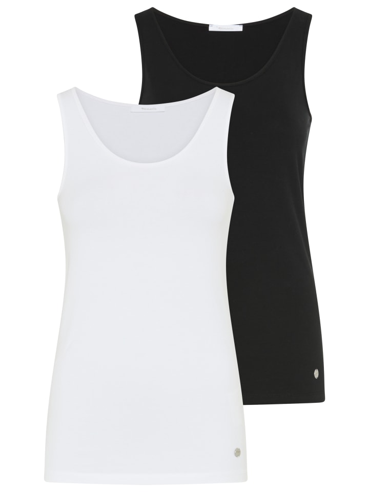 Tanktop in schwarz-weiß