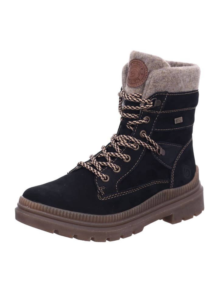 Winterstiefeletten in schwarz/schwarz/schw