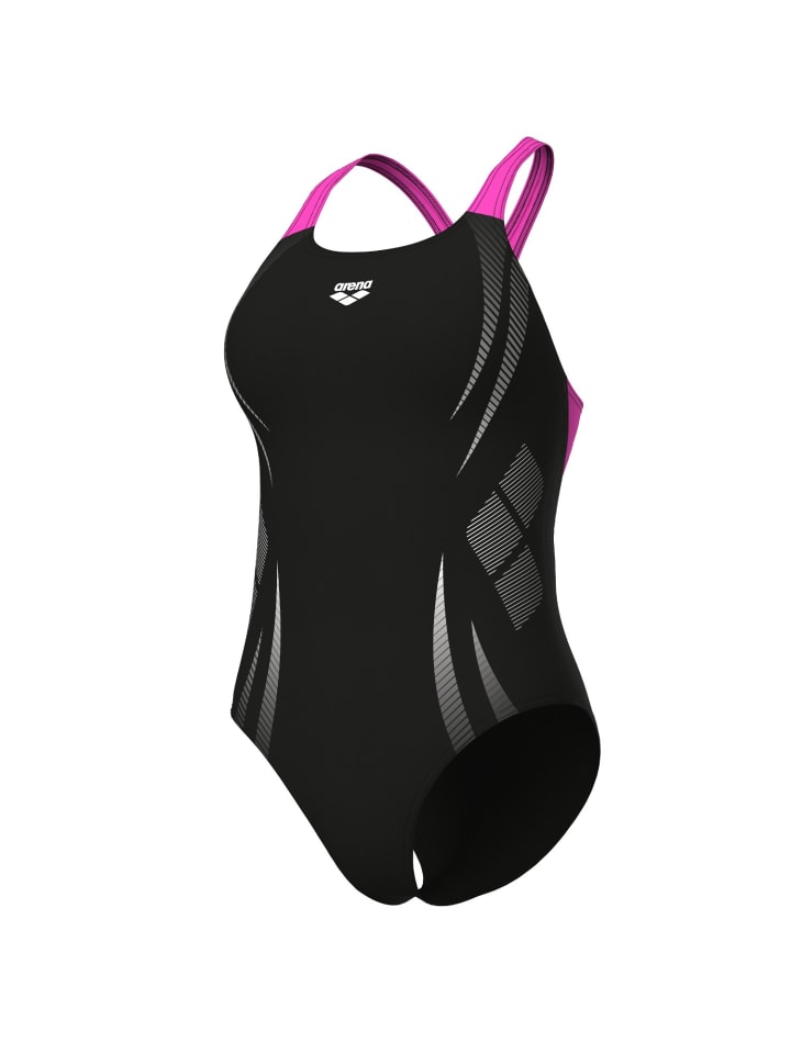 Poseidonia Pro Back einteiler Schwimmanzug in schwarz