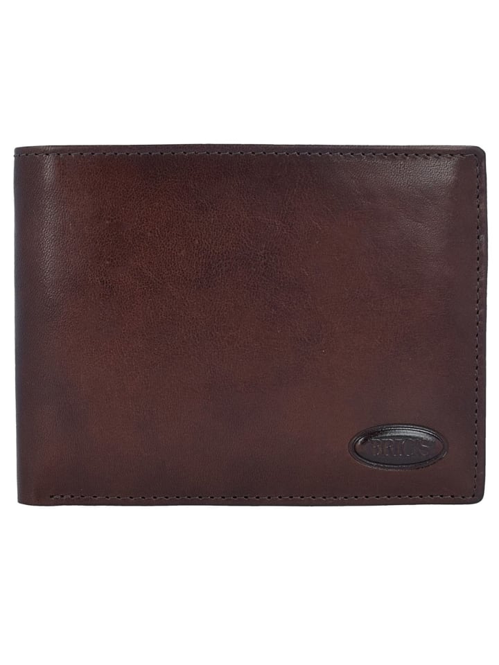 Monte Rosa Geldbörse RFID Leder 12,5 cm braun