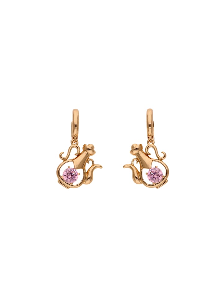 Women Earrings in Rose Gold Pink