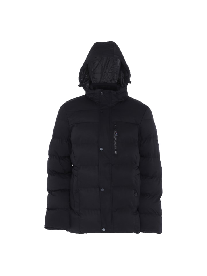 Herren Wattierte Steppjacke in SCHWARZ