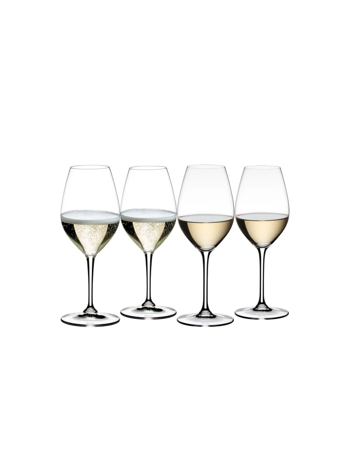 4 er-Set Wine Friendly Weißweingläser in Transparent