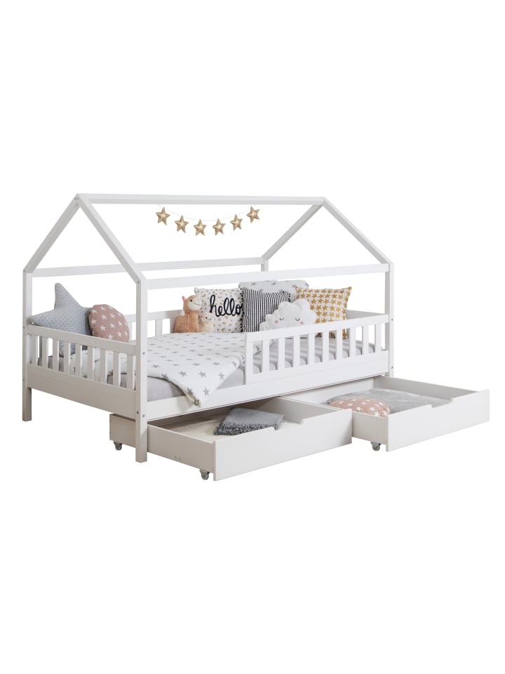 Hausbett Kay in Weiß