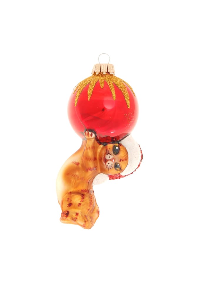 Baumschmuck-Glasornament in Bunt