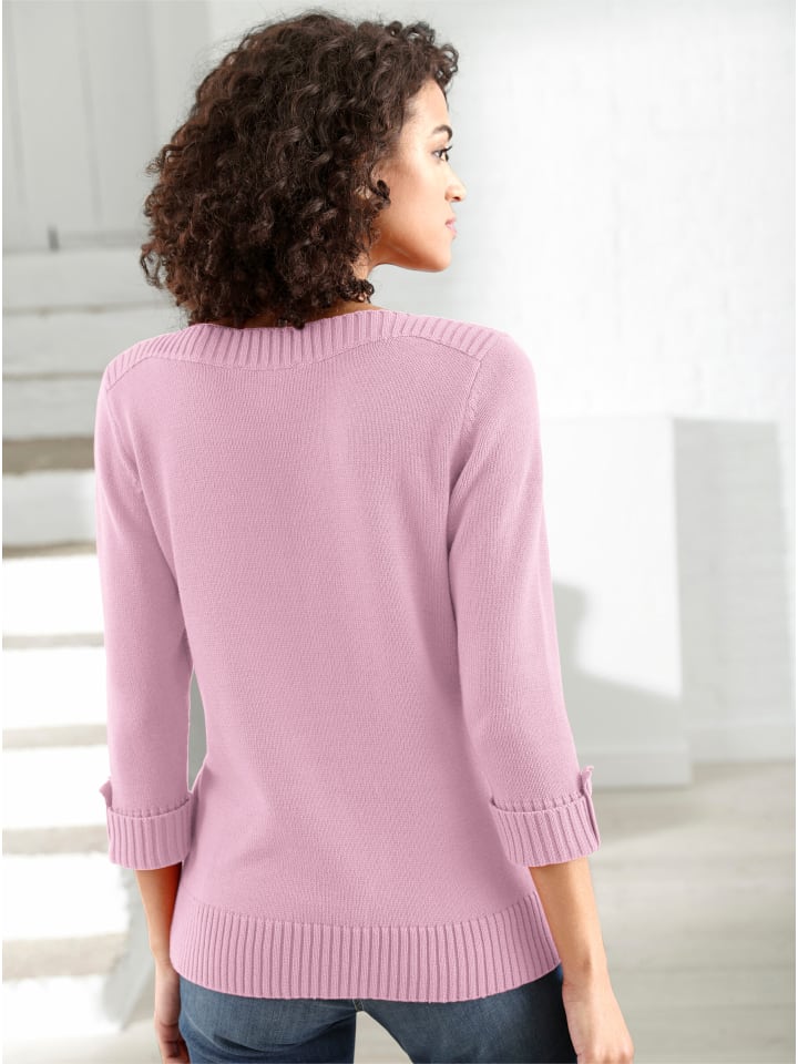 Pullover in altrosé