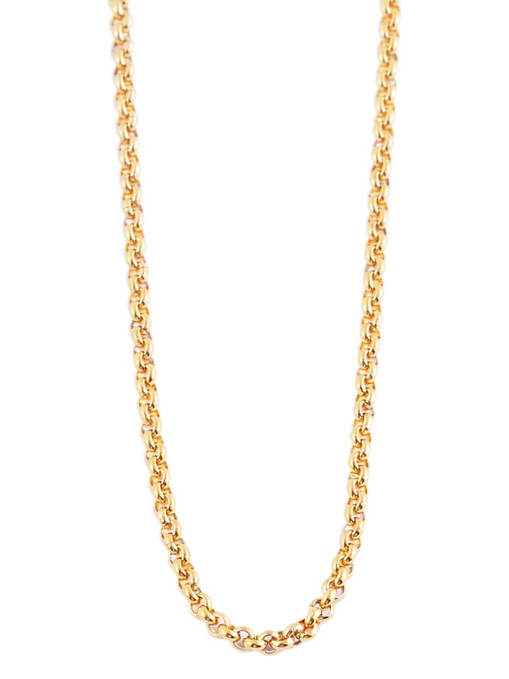 Unisex Halskette – Erbskette aus Edelstahl 90+5 in gold