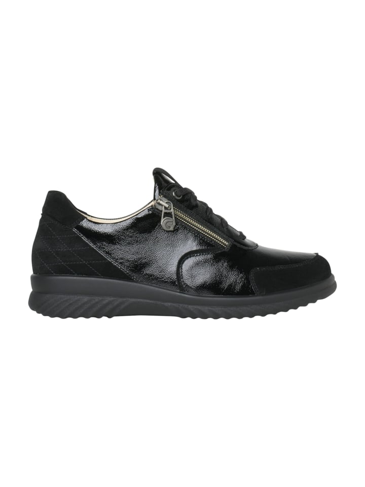 Komfort Schnürschuhe in Schwarz
