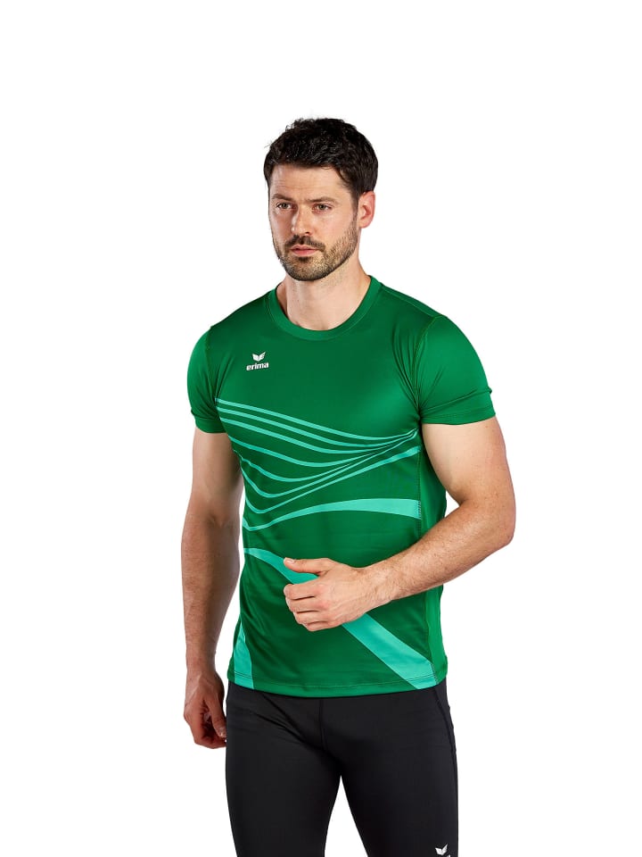 Herren Racing T-Shirt in smaragd