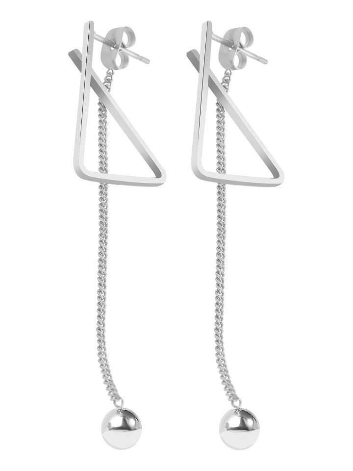 Damen Ohrringe aus Edelstahl in silber