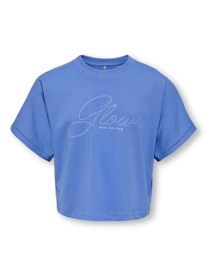 Kurzarm T-Shirt Bio-Baumwolle Kogstella in ultramarine