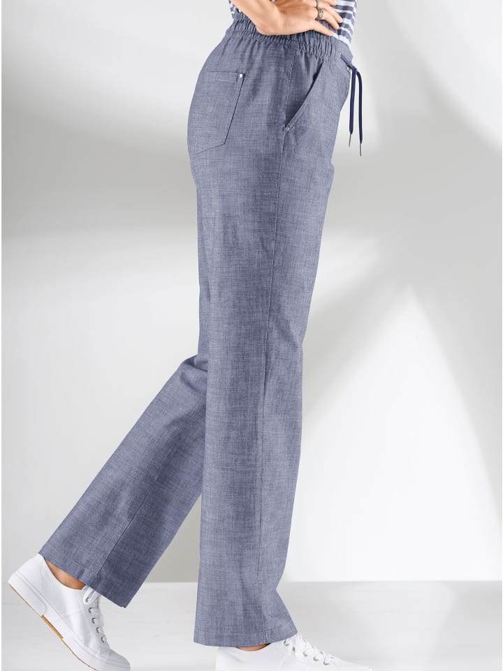 Hose in jeansblau