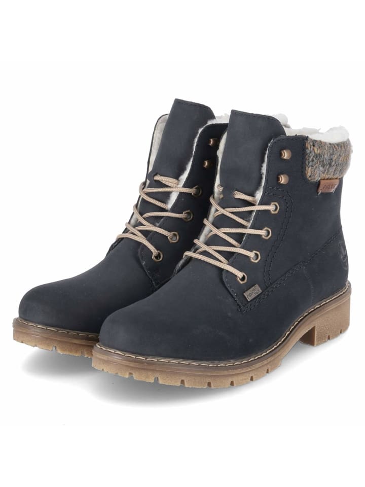 Schnürstiefel in blau
