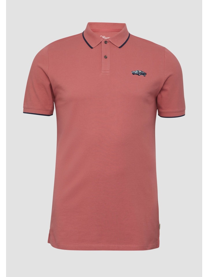 Polo-Shirt in 42D4_himbeere