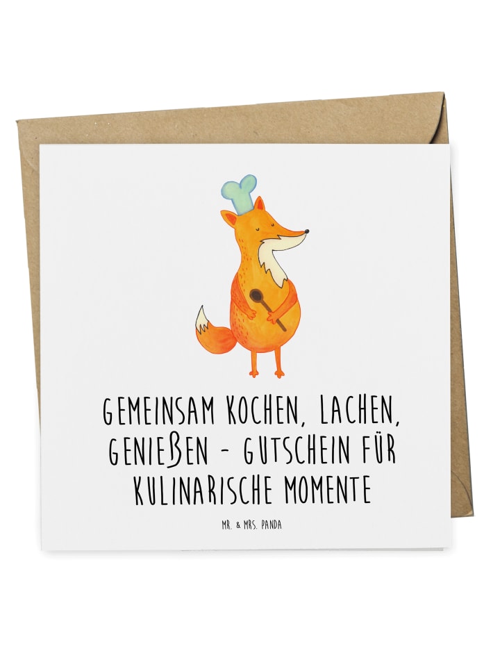 Gutschein Kochkurs Erlebnisse mit Spruch in Weiß