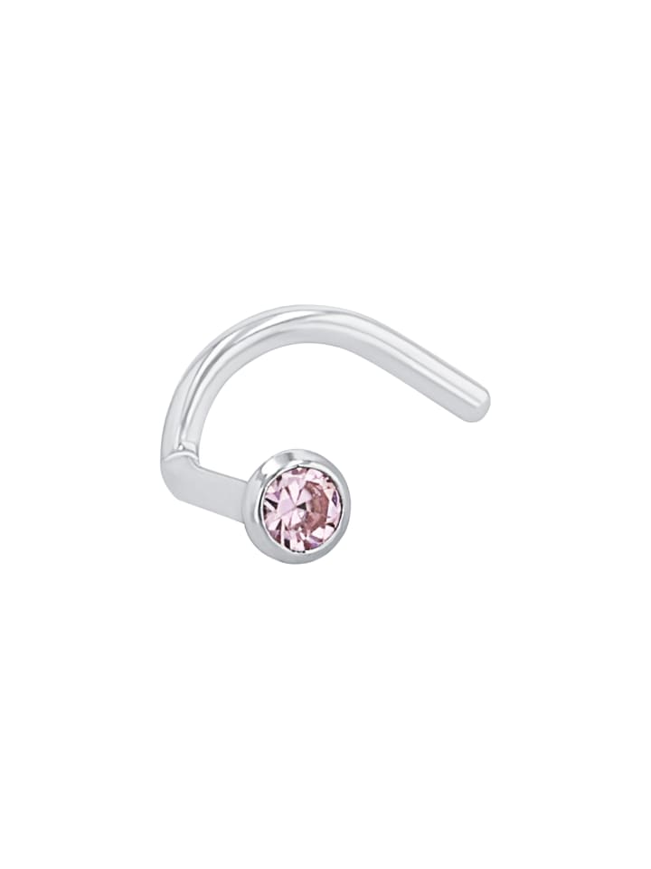 Nasenpiercing Silber 925, rhodiniert in Rosa