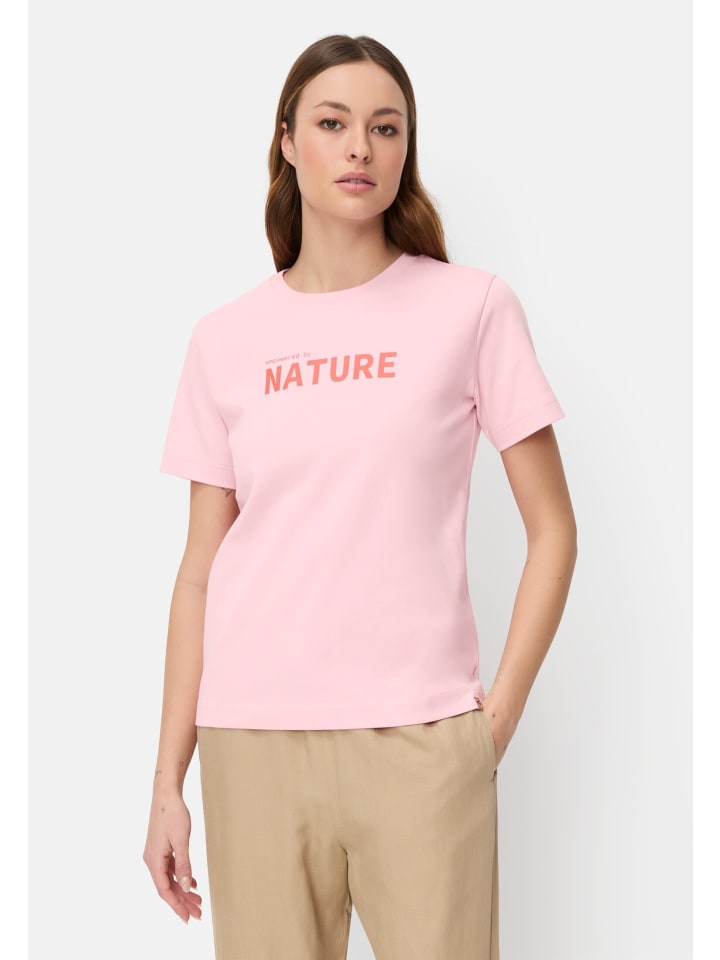 T-Shirt aus reiner Baumwolle in Pink
