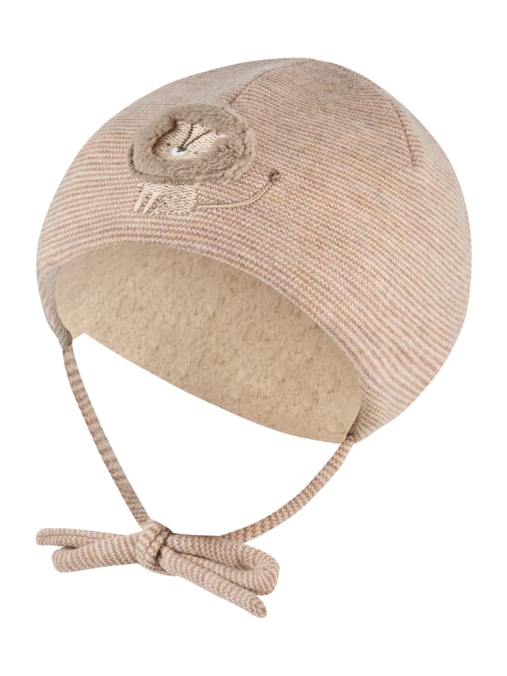 Beanie Löwe in beige