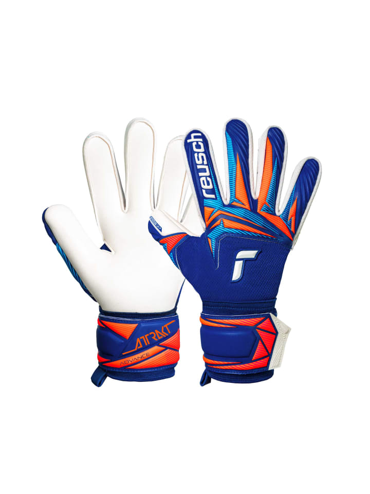 Torwarthandschuhe Attrakt Advance in 4126 sharp blu/wht/shock orng