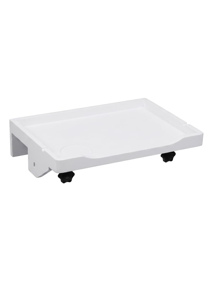 Nachttisch klemmbar in Weiß - (B)36 x (H)9 x (T)25,5 cm