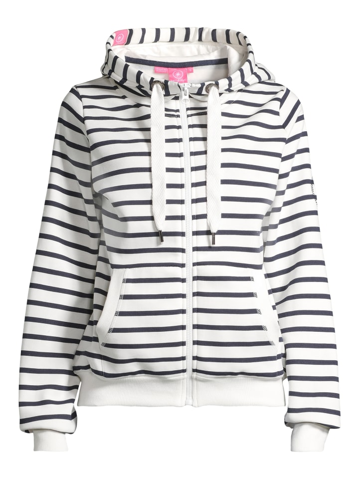 Sweatjacke SÖÖTE - RINGEL Navy-Offwhite