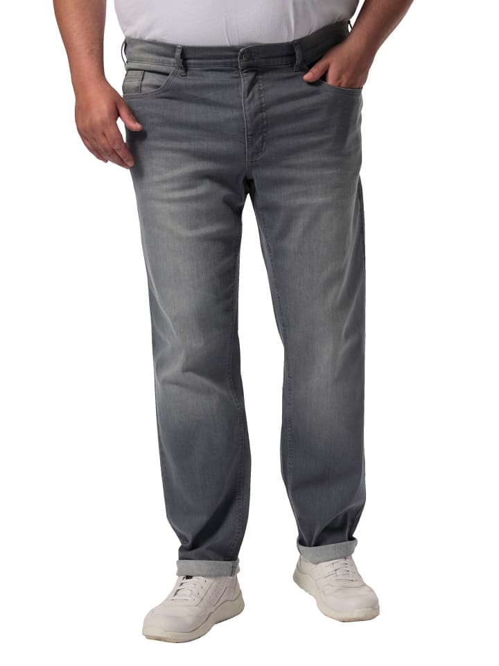 Jeanshose in grey denim