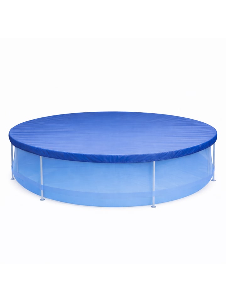 Poolabdeckung rund, Ø340cm in blau