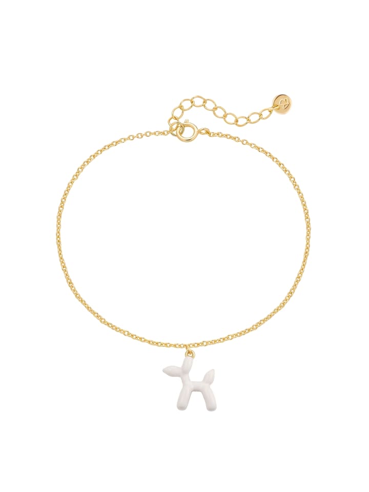 Armband Ballon-Hund aus Sterling Silber in gelbgold