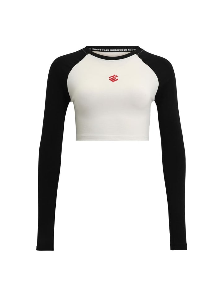 Longsleeve "Rocawear Contrast Longsleeves" in Weiß