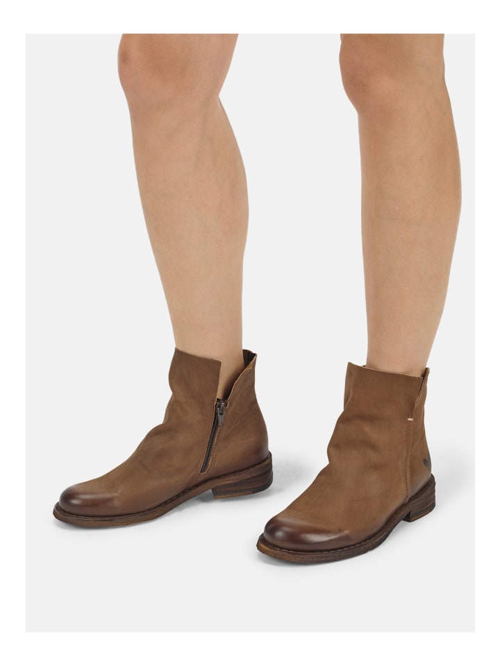 Stiefelette GREDO Mittelbraun