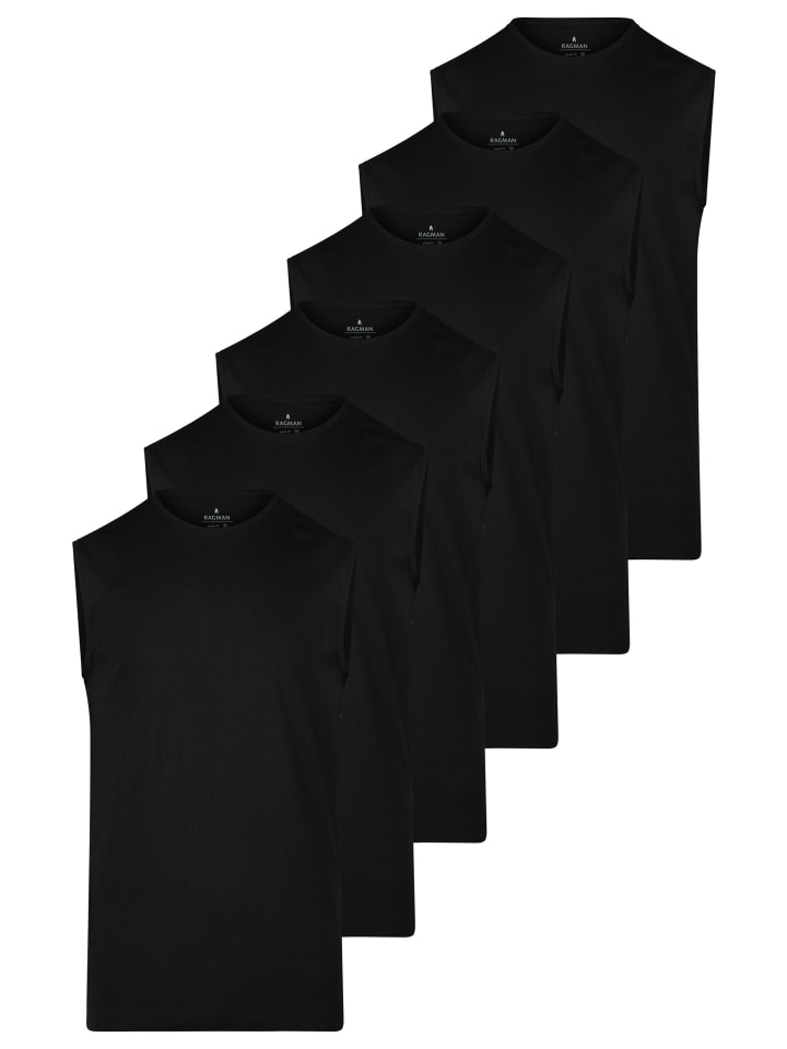 Unterhemd / Tanktop Basic in Schwarz