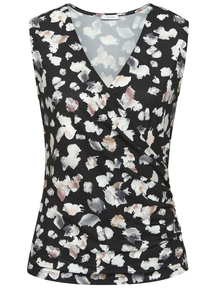 Tanktop in schwarz-multi-bedruckt