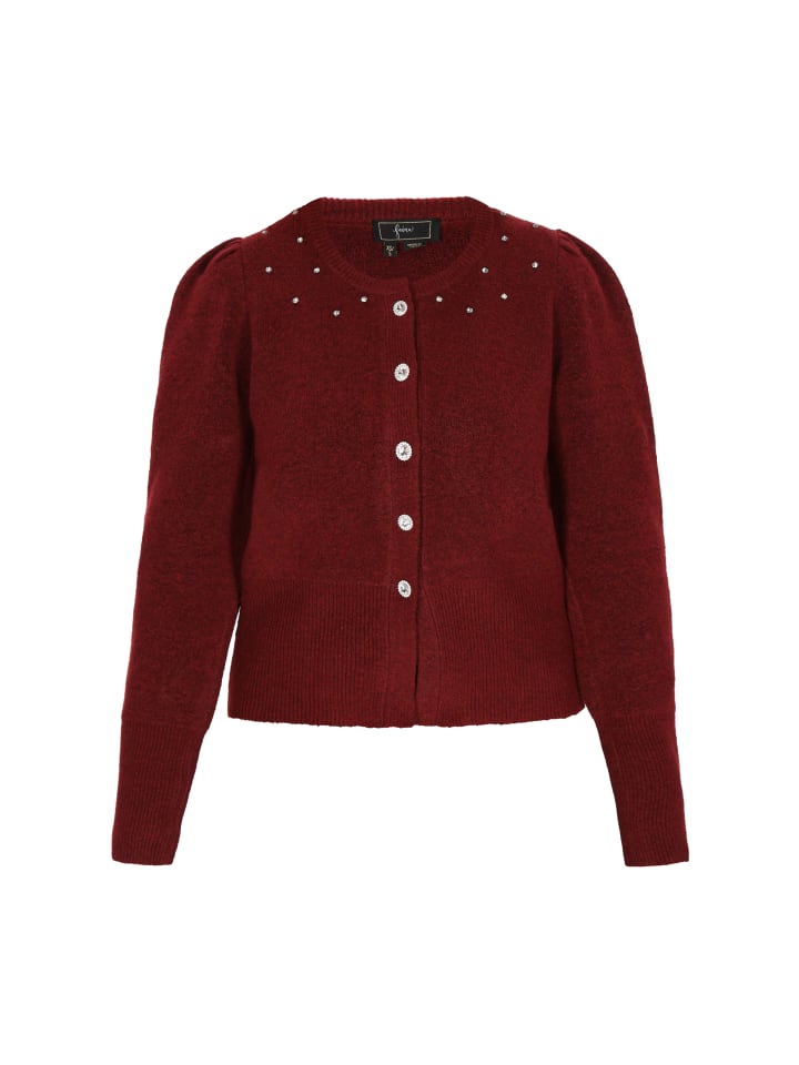 Women Cardigan in wine red