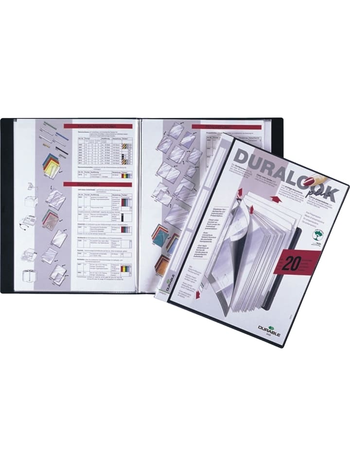 Sichtbuch Duralook Plus A4 10 Hüllen schwarz