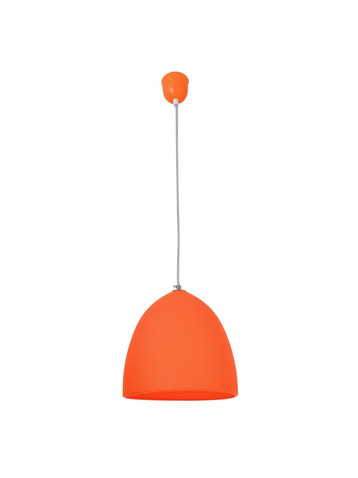Pendelleuchte "Catinus" in orange - (L)25 cm x (B)25 cm x (H)110.8 cm