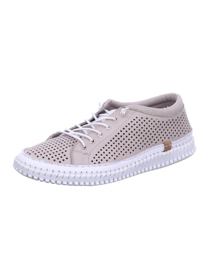 Damen- Schnürschuhe in Beige