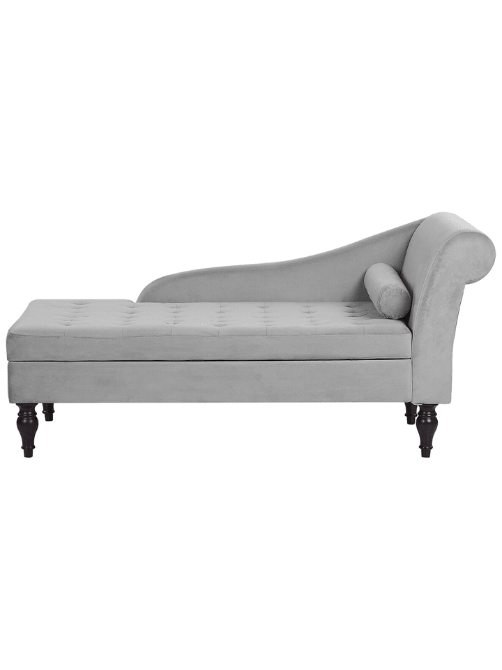 Chaiselongue PESSAC in Grau - (W) 145 x (H) 72 x (L) 65 cm rechtsseitig