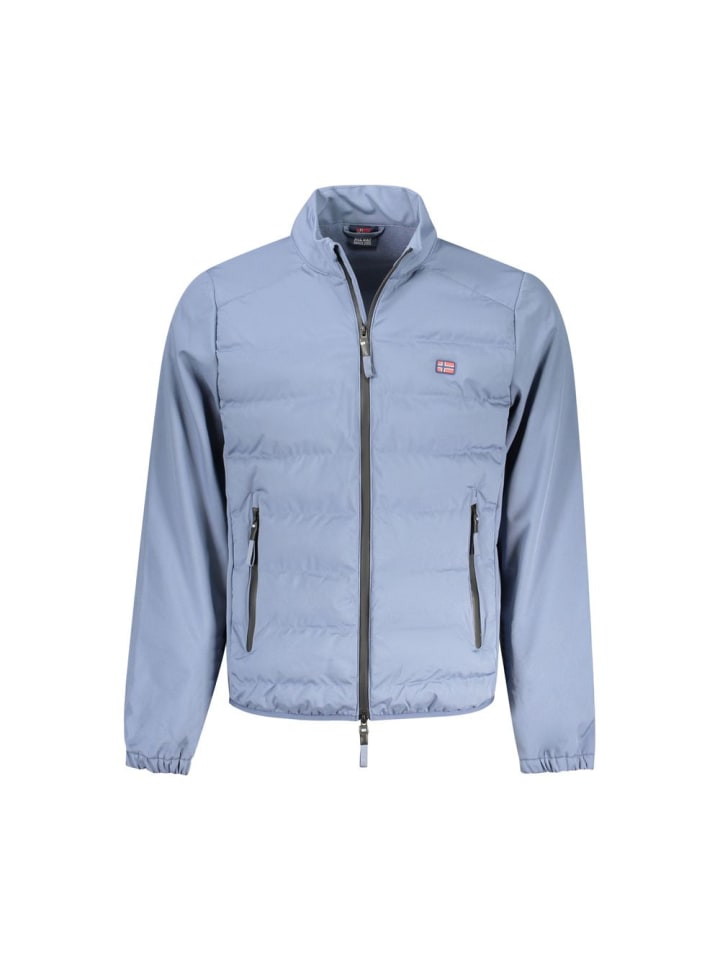 Blau Polyester Herren Jacke