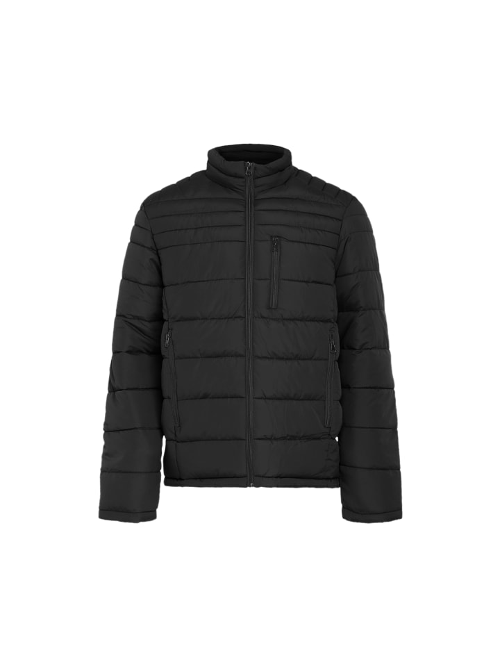 Herren Wattierte Steppjacke in Schwarz