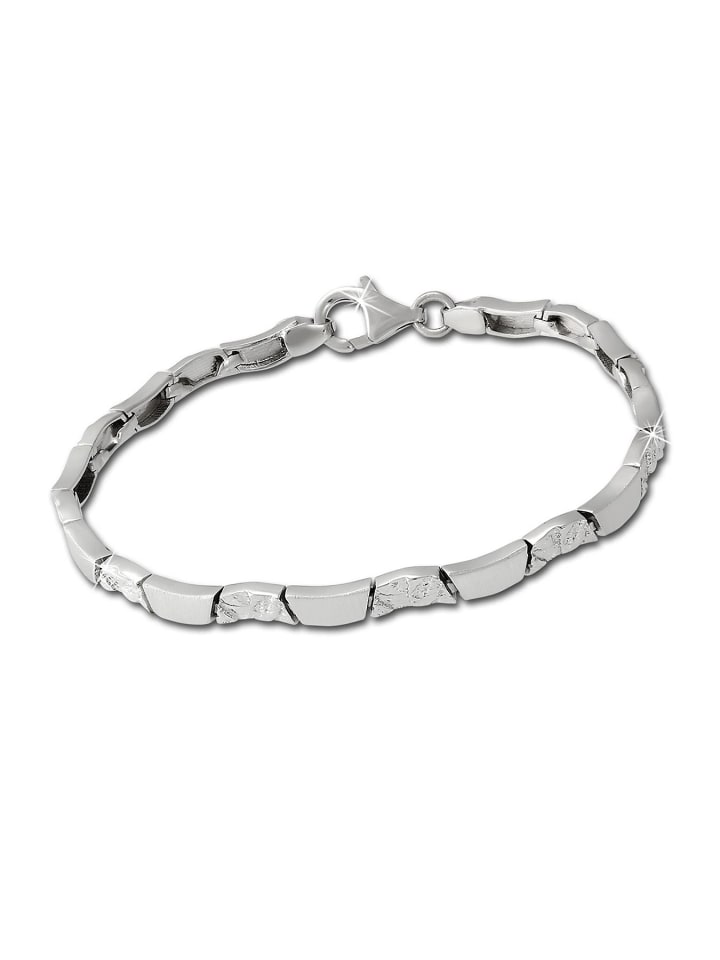 925 Sterling Silber Damen SilberDream Armbänder Wave ca. 18,5cm