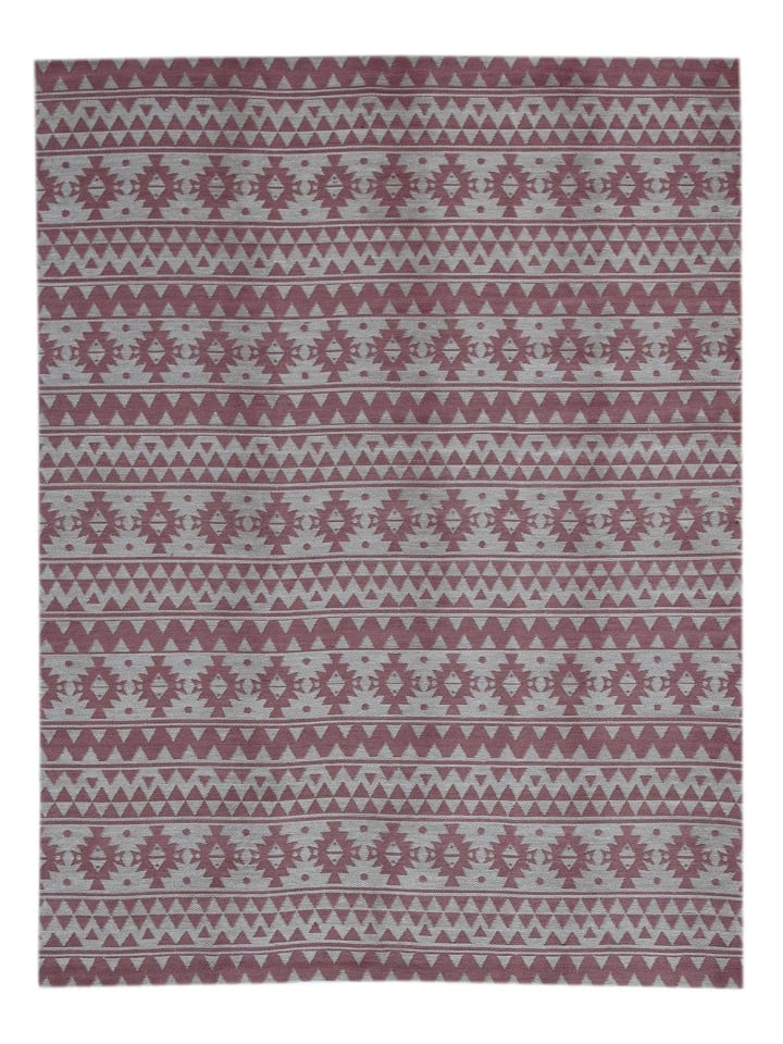 Flachgewebe Teppich Severin 210 in Pink