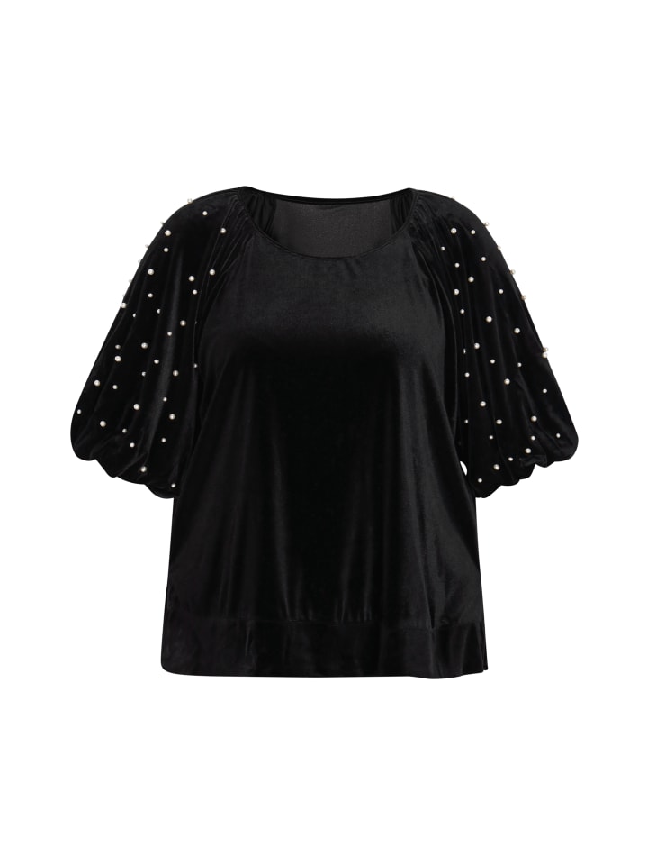 Women Plus Size Blouse in Black