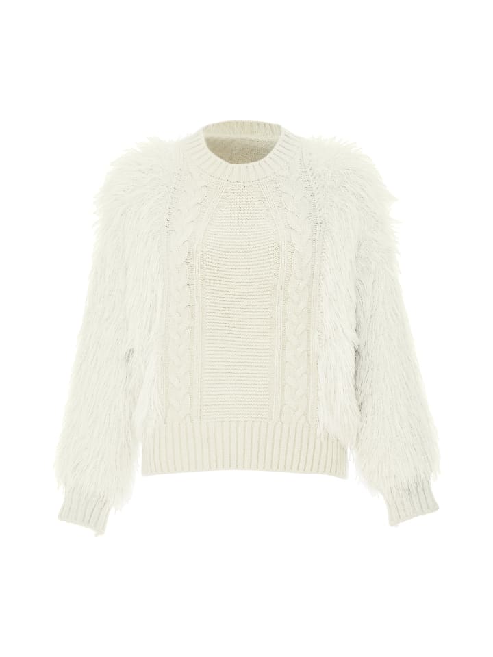 Women Sweater in Wollweiss