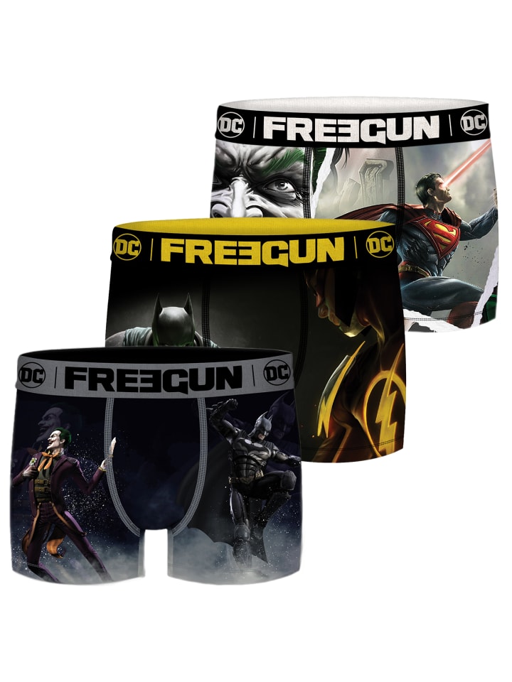 Trunk Freegun Comic Jungen Boxershorts 3er Pack in Mehrfarbig