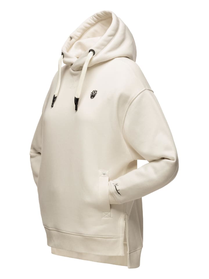 Kapuzensweatshirt Silberengelchen in Offwhite