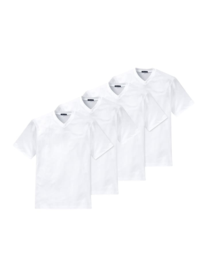 Unterhemd / Shirt Kurzarm American in Weiß