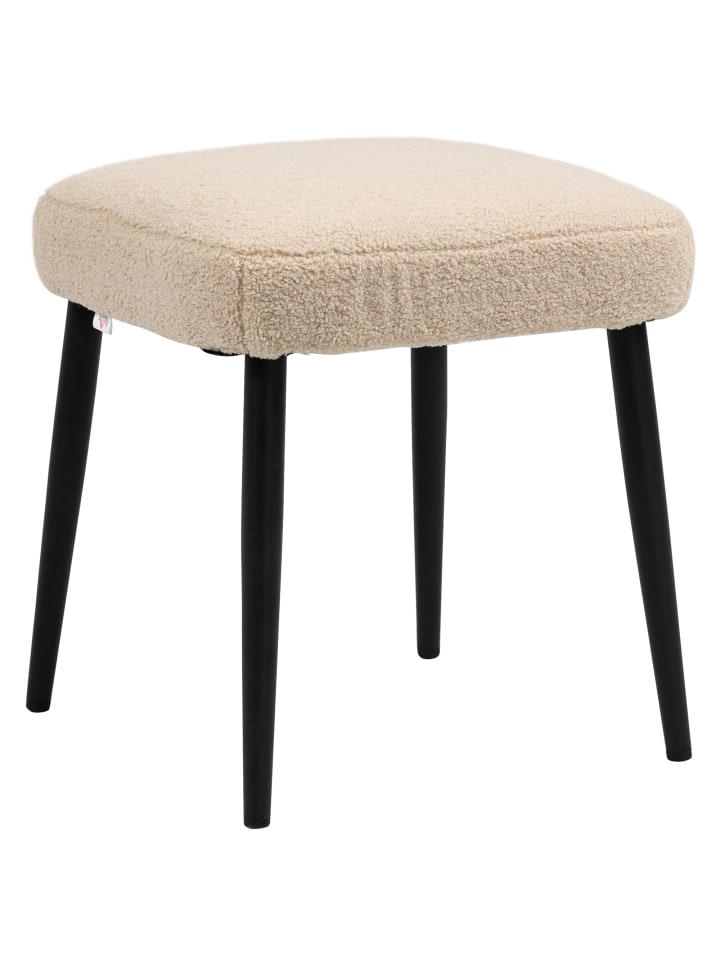 Fußhocker in Beige 42L x 42B x 44H cm