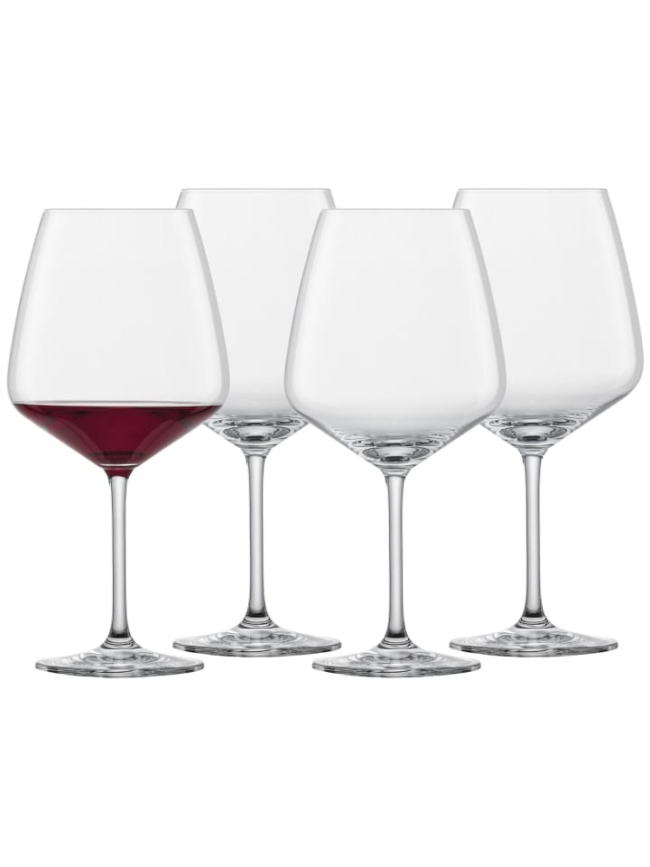 4er Set Burgundergläser Tulip in Transparent 782 ml